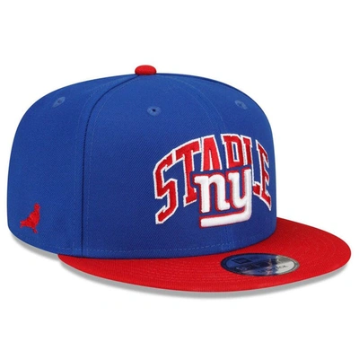 New Era X Staple New Era Royal/red New York Giants Nfl X Staple Collection 9fifty Snapback Adjustable Hat