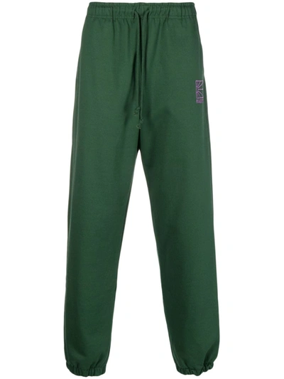 Paccbet Logo-embroidered Track Trousers In Green
