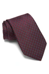 Nordstrom Edwin Neat Silk Tie In Red