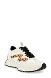 White/ Leopard Calf Hair