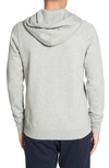 Reigning Champ Midweight Terry Full Zip Hoodie In Heather Grey