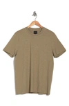 14th & Union Short Sleeve Slub Crew Neck T-shirt In Olive Mermaid