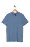 14th & Union Short Sleeve Slub Crew Neck T-shirt In Blue Captain