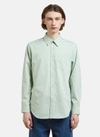 Martine Rose Classic Long Sleeve Shirt In Mint