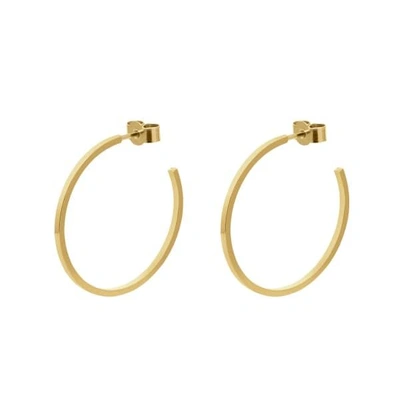 Myia Bonner Gold Large Hoop Earrings