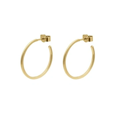 Myia Bonner Gold Medium Hoop Earrings