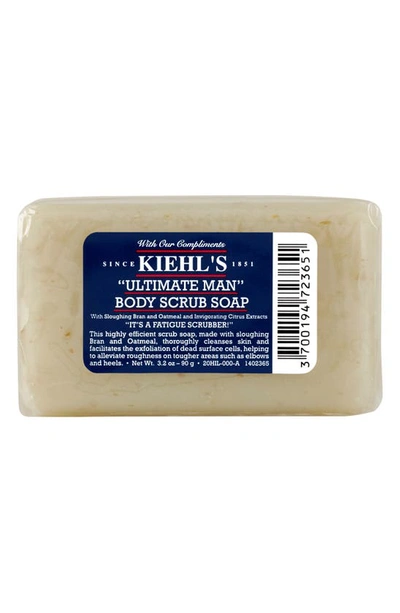 Kiehl's Since 1851 1851 "ultimate Man" Body Scrub Soap 7 oz/ 200 G In White