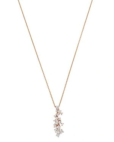 Bloomingdale's Diamond Cascade Pendant Necklace In 14k Rose Gold, 0.50 Ct. T.w. - 100% Exclusive In White/rose
