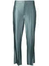 Isabel Marant Metallic Trousers - Green