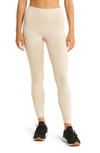 Alo Yoga Airlift High Waist Midi Leggings In Macadamia