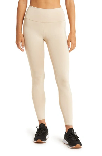 Alo Yoga Airlift High Waist Midi Leggings In Macadamia