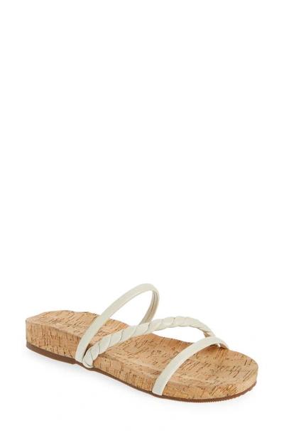 Kaanas Ceiba Cork Sandal In Ivory