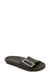 Naot Tahiti Sandal In Soft Black Leather