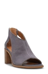 Lucky Brand Saimy Block Heel Sandal In Light Grey