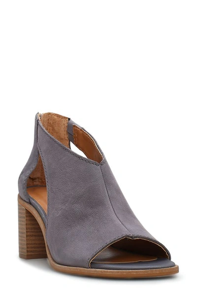 Lucky Brand Saimy Block Heel Sandal In Gray