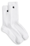 Carhartt Madison 2-pack Crew Socks In White Black