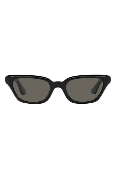 Oliver Peoples X Khaite 1983c 52mm Irregular Sunglasses In Black