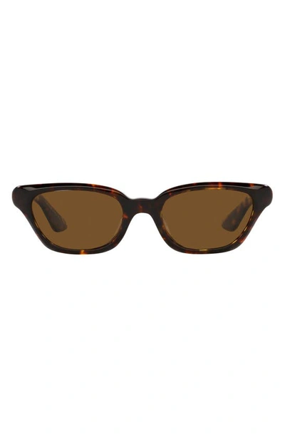 Oliver Peoples X Khaite 1983c 52mm Irregular Sunglasses In Dark Tortoise