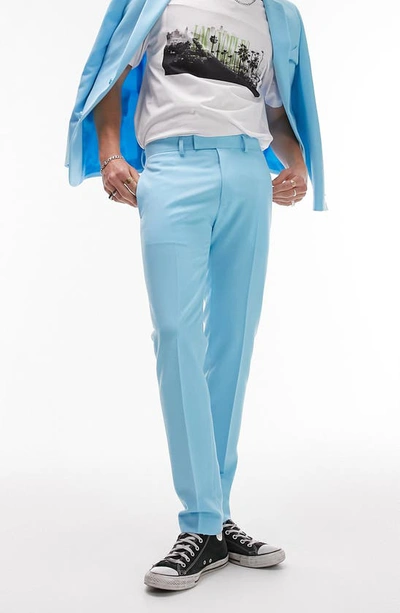 Topman Skinny Suit Pant In Blue