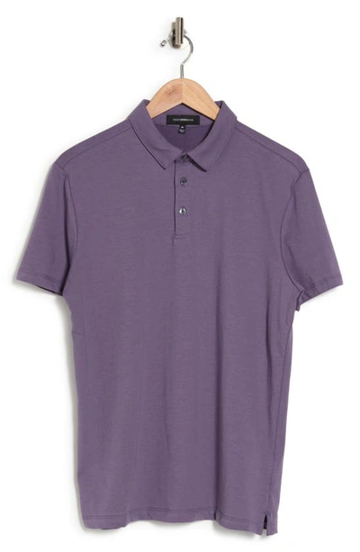 Westzeroone Boston Cotton Blend Polo In Warm Purple