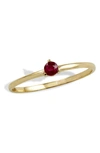 Savvy Cie Jewels 14k Gold Ruby Ring