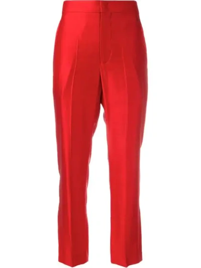Isabel Marant Cropped-hose In Red