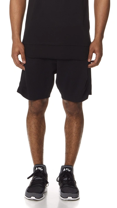 Twenty Meadowbrooke Embossed Shorts In Black