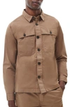 Barbour Men's Sidlaw Tailored Fit Long Sleeve Button-front Overshirt In Fossil