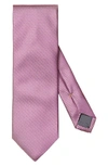 Eton Neat Jacquard Silk Tie In Medium Purple