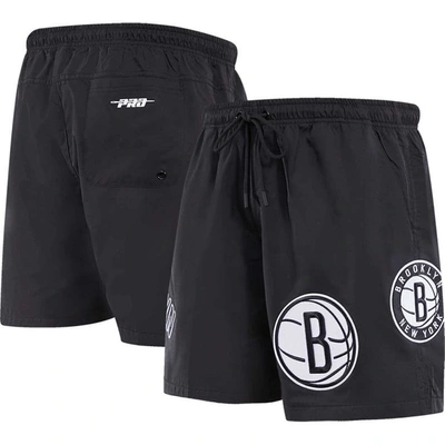 Pro Standard Black Brooklyn Nets Classics Woven Shorts