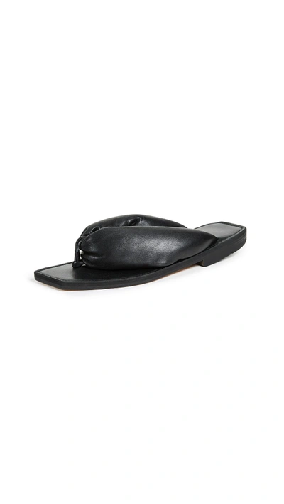 Parme Marin Flip Thong Sandals In Black