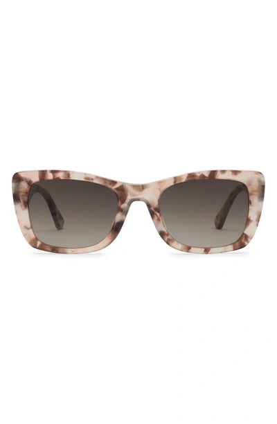 Electric Portofino 52mm Gradient Rectangular Sunglasses In Flamingo/ Black Gradient