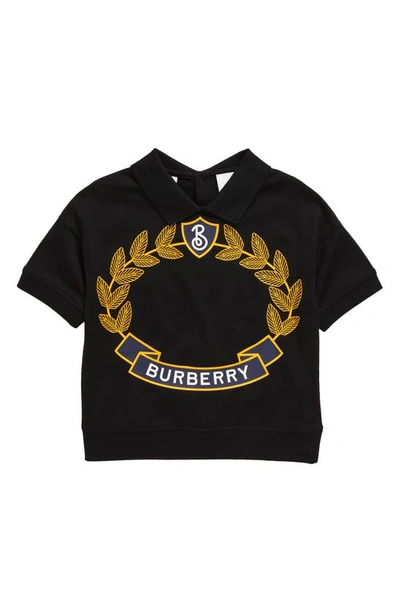 BURBERRY キッズ リーフ ロゴ Tシャツ BURBERRY キッズ リーフ ロゴ Tシャツ Burberry - Boys Pale Blue