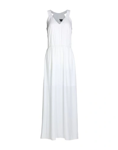 Armani Exchange Long Dress In White