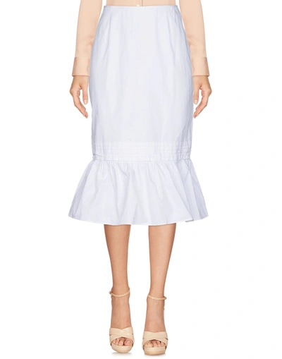 Title A Midi Skirts In White