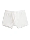 Hanro Men's Cotton Sensation Long-leg Boxer Briefs In White