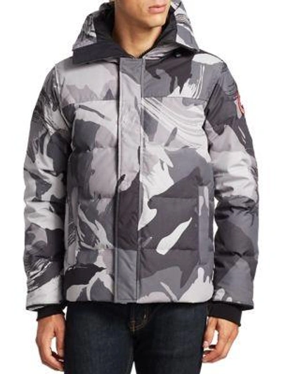 Canada Goose Macmillan Parka In Grey Black Camo