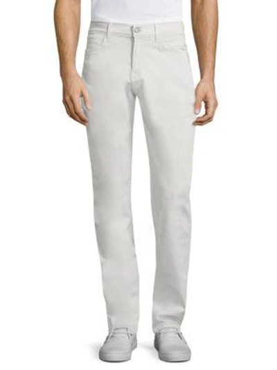 7 For All Mankind Slim Luxe Sport Straight Jeans In Frost