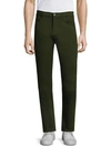 7 For All Mankind Slim Luxe Sport Straight Jeans In Twig Green