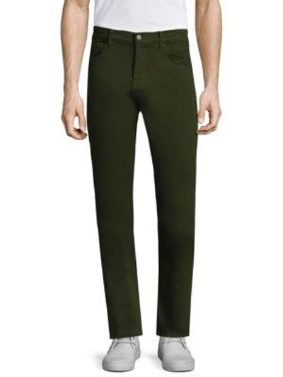 7 For All Mankind Slim Luxe Sport Straight Jeans In Twig Green