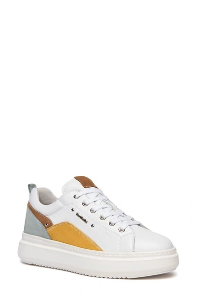 Nerogiardini Retro Colorblock Sneaker In White Multi