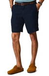 Billy Reid Moore Linen Shorts In Blue