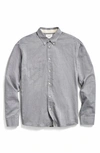 Billy Reid Arnie Oxford Shirt In Light Grey