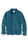 Billy Reid Tuscumbia Standard Fit Linen Button-down Shirt In Coastal Blue