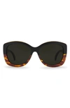 Electric Gaviota Polarized Square Sunglasses In Darkside Tort/ Grey Polar