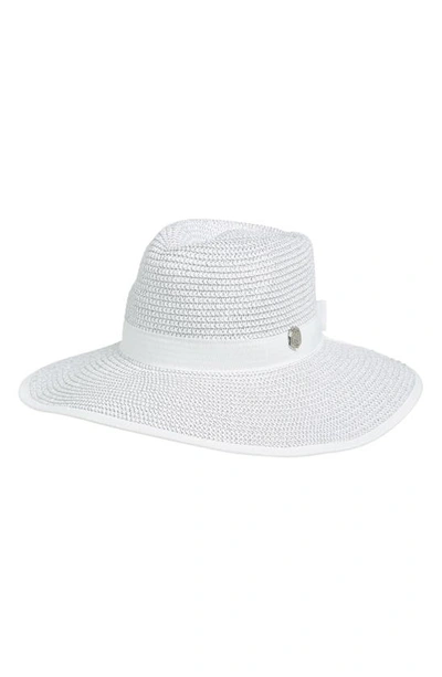 Vince Camuto Framer Straw Panama Hat In White
