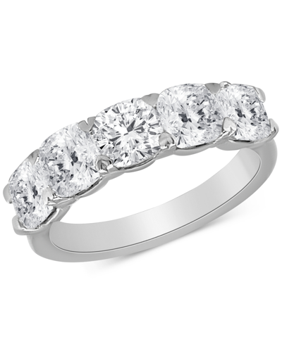 Badgley Mischka Certified Lab Grown Diamond Band (3 Ct. T.w.) In 14k Gold In White Gold