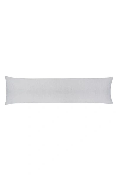 Pom Pom At Home Luke Stripe Cotton Lumbar Accent Pillow In Light Blue