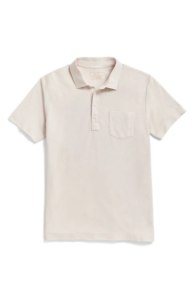 Billy Reid Pensacola Pima Cotton Piqué Polo In Natural