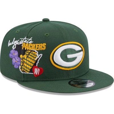 New Era Green Green Bay Packers Icon 9fifty Snapback Hat